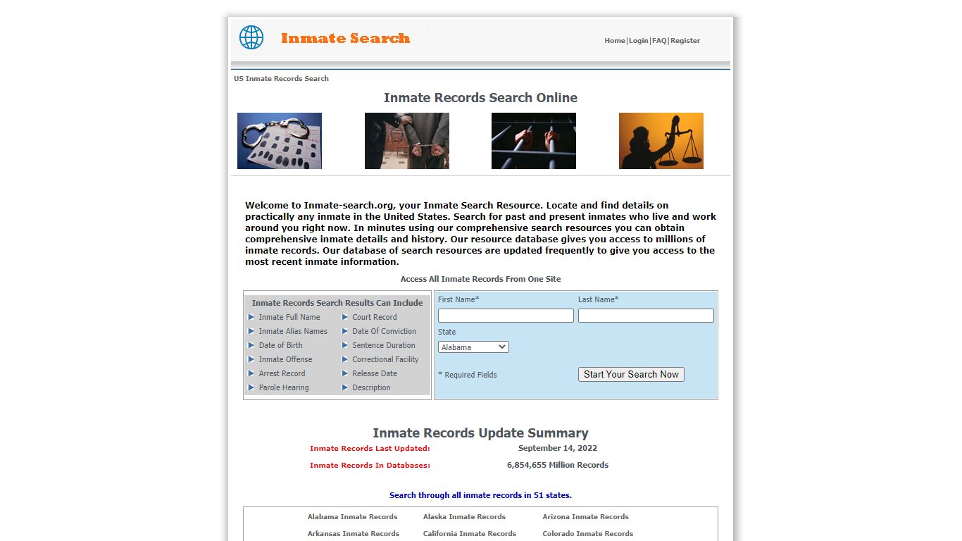 Inmate Records Search - Inmate Records - Inmate-search.org