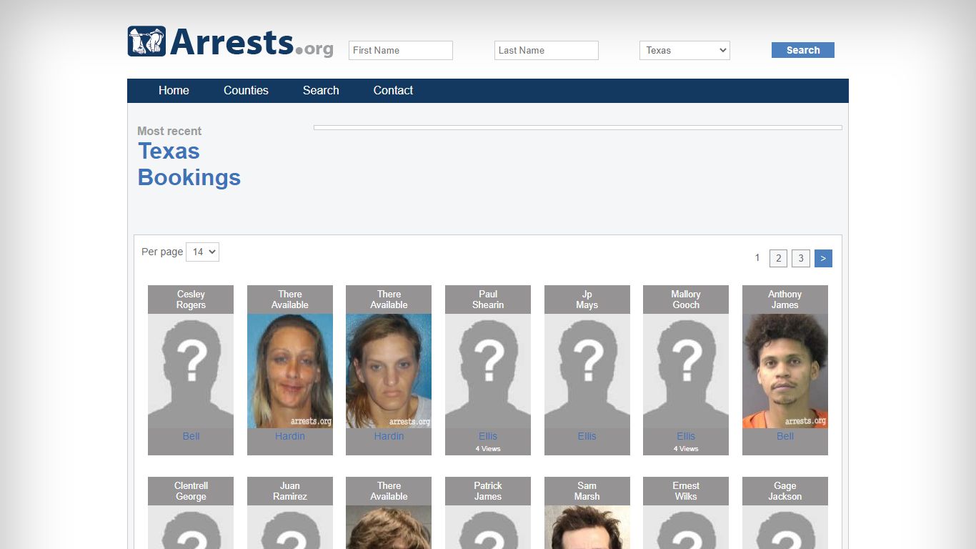 Texas Arrests and Inmate Search